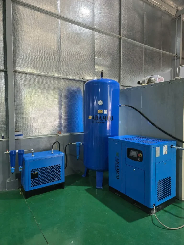 Bình Chứa Khí 1000L Lắp Đặt Cho Nhà Máy Chè Tại Phổ Yên, Thái Nguyên 1 gian may nen