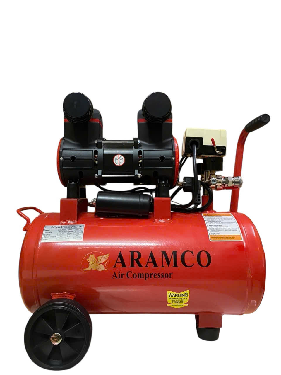 Máy nén khí không dầu Aramco JC1280 - 25L Tốc Nhanh 1 Máy nén khí không dầu ARAMCO JC1280 – 25L Tốc Nhanh