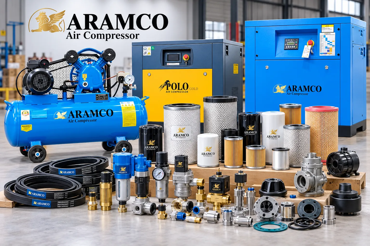 Linh kiện máy nén khí chính hãng ARAMCO