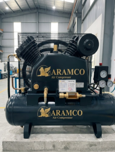 Hướng Dẫn Cách Thay Dầu Máy Nén Khí Aramco Đúng Kỹ Thuật Từ A-Z 6 BƯỚC CHI TIẾT 2 Máy nén khí Aramco vận hành bền bỉ nhờ được bảo dưỡng và thay dầu đúng định kỳ.