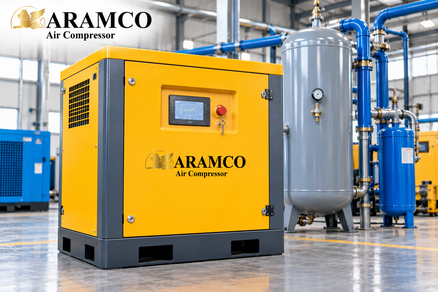 Máy nén khí tốc độ cố định phù hợp với nhiều hệ thống có nhu cầu khí ổn định.