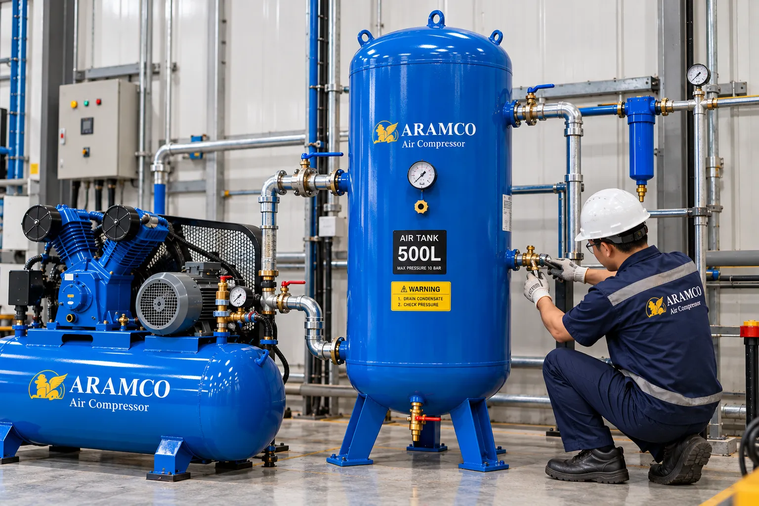 ARAMCO tư vấn, lắp đặt và bảo trì hệ thống khí nén toàn quốc