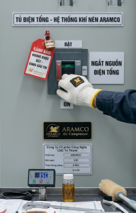 Bảo Dưỡng Máy Sấy Khí Aramco Chuẩn SEO: 4 Mẹo Tránh Sự Cố Đột Ngột 5 Ngắt cầu dao điện tổng và xả toàn bộ áp suất khí trước khi thực hiện bảo dưỡng máy sấy khí Aramco.