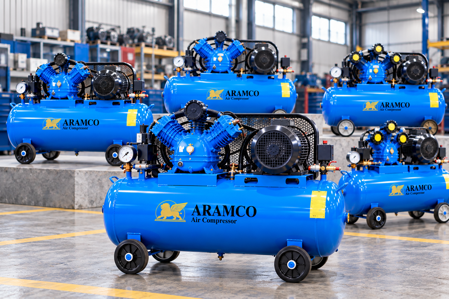 ARAMCO cung cấp nhiều cấu hình máy nén khí 200L từ 4HP đến 10HP.